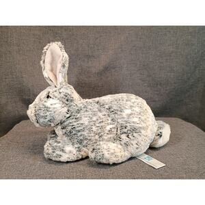 Bunny Plush Stuffed Animal Speckle Black 9.5" Fengtuo International